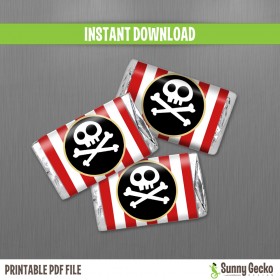 Jake and the Neverland Pirates Birthday Mini Chocolate Wrappers